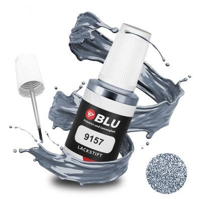 BLU Lackstift 9157 SILBER Steelgrau SKODA Autolack Reperatur