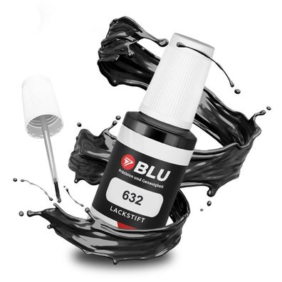 BLU Lackstift 632 Schwarz Tenoreschwarz FIAT Autolack Reperatur