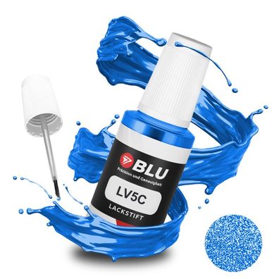 BLU Lackstift LV5C BLAU Turboblau AUDI Autolack Reperatur