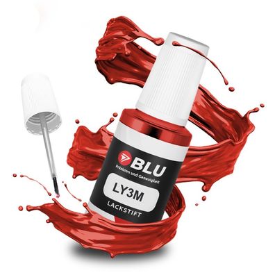 BLU Lackstift LY3M ROT Vulkanrot AUDI Autolack Reperatur