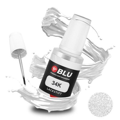 BLU Lackstift 34K WEISS Crystal WHITE PEARL MAZDA Autolack Reperatur