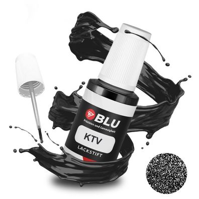 BLU Lackstift KTV Schwarz Perlaschwarz Peugeot Citroen Autolack Reperatur