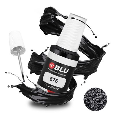 BLU Lackstift 676 Schwarz NOIR NACRE Renault Autolack Reperatur