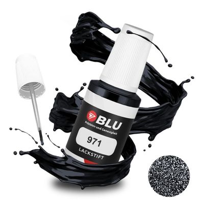 BLU Lackstift 971 Schwarz Galaxieschwarz P.2C Mercedes Autolack Reperatur