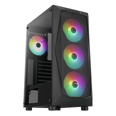 Aerocool Falcon ARGB Midi Tower Schwarz