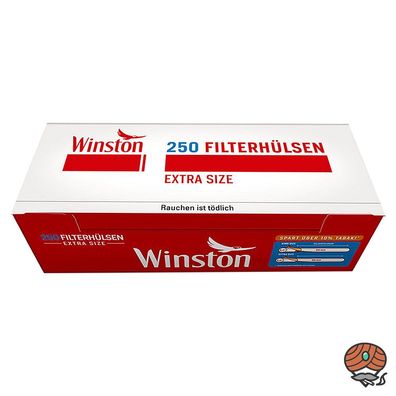 250 Winston Extra Zigarettenhülsen / Filterhülsen