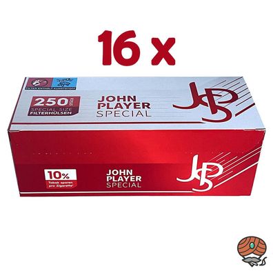 John Player Special Filterhülsen 4.000 Hülsen = 16 Packungen à 250 Stück