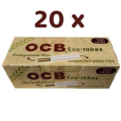 5.000 OCB Eco-Tube Filterhülsen (= 20 Pack à 250 Stück)