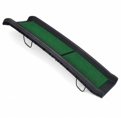 Wiltec Hunderampe 155x40cm 75kg faltbar Kunstrasen Einstiegshilfe Autorampe Hund
