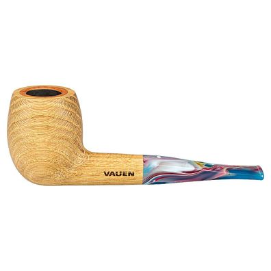 VAUEN Pfeife Figo 110, Eiche, gebürstet, 9mm Filter, Weißpunkt, Limitiert