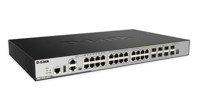 D-Link DGS-3630-28TC/SI/E, 28-Port Layer 3 Gigabit Stack Switch (SI)
