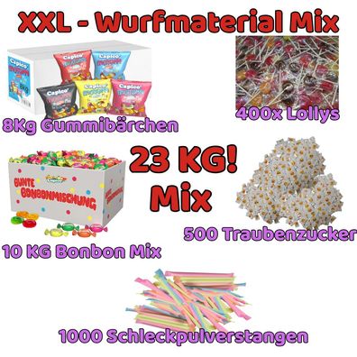 23 kg Wurfmaterial Süßigkeiten Großpackung Mix