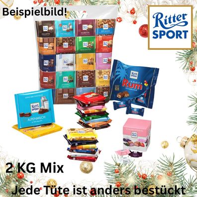 2 kg Ritter Sport Mix Schokolade vielfältig