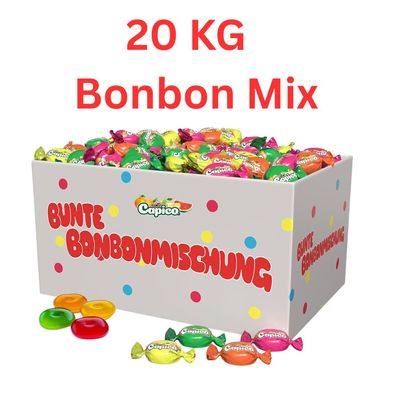 20 kg Bonbonmischung bunt einzeln verpackt