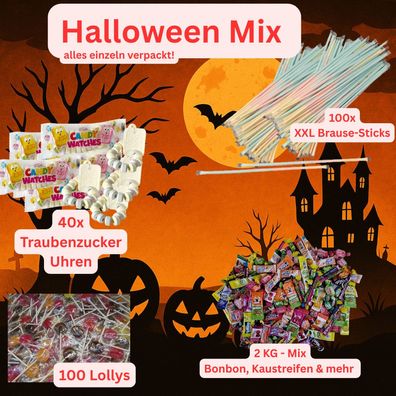 Halloween Party Süßigkeiten – Bonbons, Lutscher, Kaubonbons, Brause & mehr