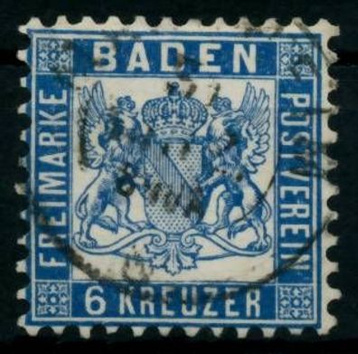 BADEN Ausgaben VON 1862 - 1866 Nr 19b gestempelt X6BBF66