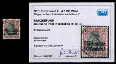 Deutsche Auslandspostämter Marokko Nr 40 ZENTR- X6C3A42