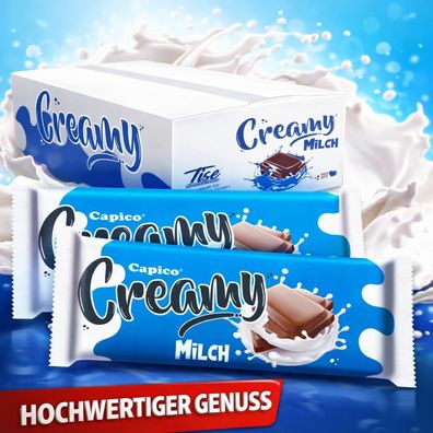 30 Schokoriegel Milchcreme für Capico Großpackung