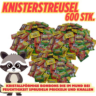 600 Stück Popping Candy Knisterzucker Großpackung einzelverpackt B2B