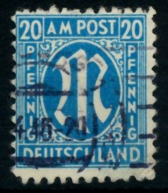 BIZONE AM-POST Nr 26bAz gestempelt X76527E