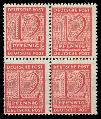 SBZ Westsachsen Nr 132Xw postfrisch Viererblock X809686
