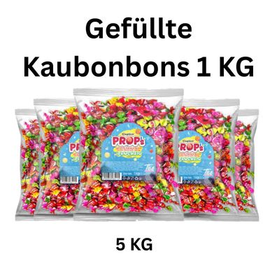 5 kg Gefüllte Kaubonbons Premium Einzelverpackt Kompakt