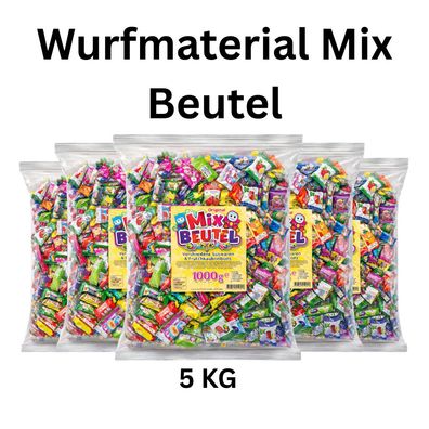 5kg Süßwarenmix Beutel einzeln verpackt Vorteilspackung