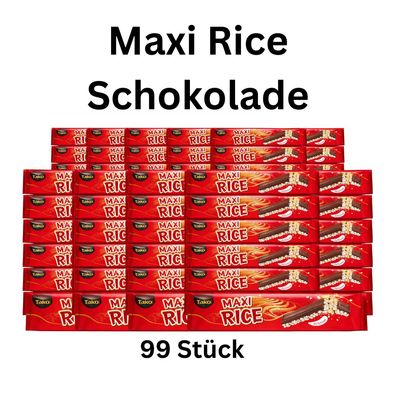 99x Maxi Rice Schokoriegel Knusper Reis Schokolade Großpackung