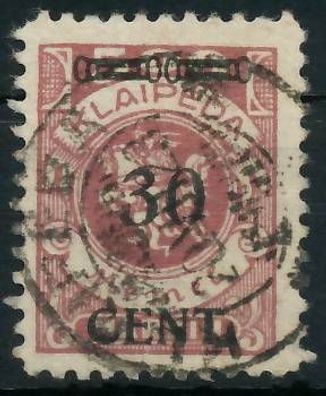 MEMEL 1923 Nr 175Ie zentrisch gestempelt gepr. X478ACA