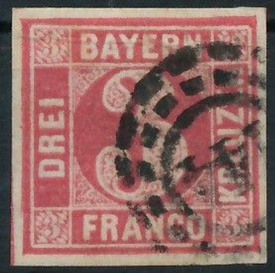 BAYERN Mühlradstempel AUF Nr 9 oMR 144 gestempelt X71946E