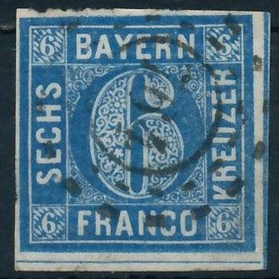 BAYERN Mühlradstempel AUF Nr 10 oMR 764 zentrisch gestempelt X719576