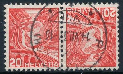 Schweiz Zusammendruck Nr K34z zentrisch gestempelt WAAGR PAA X7236FA