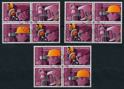 Schweiz Zusammendruck Nr 1134VB-1136VB zentrisch gestempelt X728E82