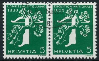 Schweiz Zusammendruck Nr W7 gestempelt WAAGR PAAR X728F26