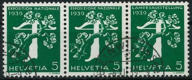 Schweiz Zusammendruck Nr W10 gestempelt 3ER STR X728F32
