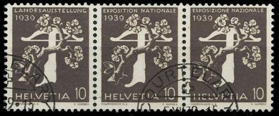 Schweiz Zusammendruck Nr W14 gestempelt 3ER STR X728F46