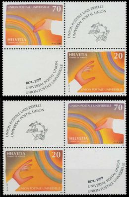 Schweiz ÄMTER UPU Nr 17VB-18VB zentrisch gestempelt X7290FA