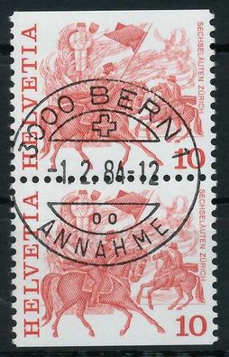 Schweiz Zusammendruck Nr 1101xwDo Du zentrisch gestempelt SE X72919E
