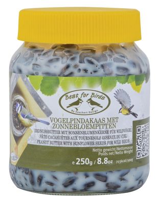 Esschert Design Ungesalzene Sonnenblumenbutter für Wildvögel, 250 g, Nahrhaft
