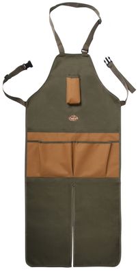 Esschert Design lang Gartenschürze Schürze in oliv grün Garten 45,5 x 1 x 120 cm