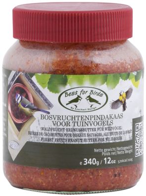 Esschert Design Waldfrucht Erdnussbutter für Wildvögel Vogelhaus Futterhaus