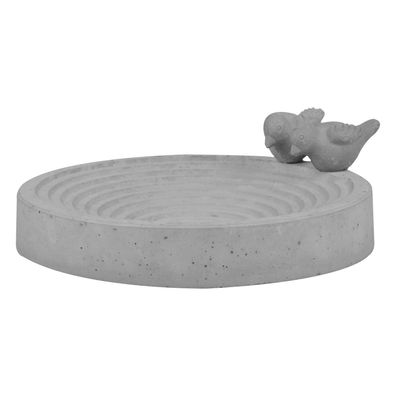 Vogeltränke Vogelbad Vogelbecken Futterschale Beton Wasserstelle