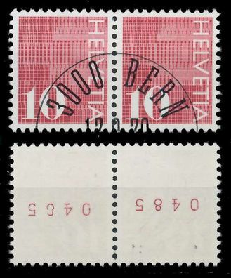 Schweiz Rollenmarken Nr 933yaRII gestempelt WAAGR PAAR X73138E