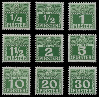 Österreich Levante Portomarken Nr 6ya-14ya postfrisch X73A9CE
