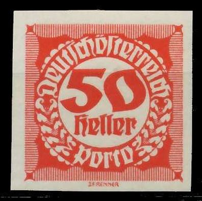 Österreich Portomarken 1920 21 Nr 100 postfrisch X74299E