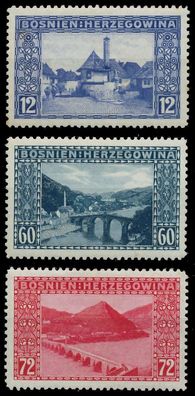 Österreich Bosnien Herzegowina Nr 61-63 ungebraucht X742B0E