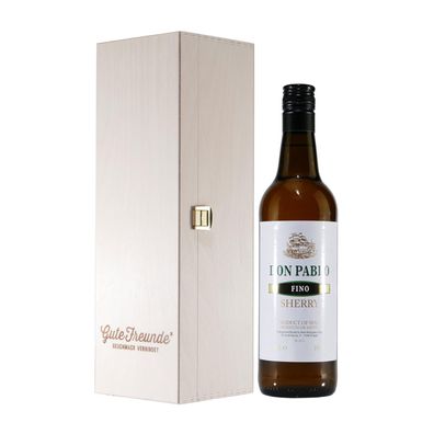 Don Pablo Sherry -Fino- mit Geschenk-Holzkiste