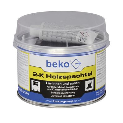 Beko 2-K Holzspachtel 1 kg für innen und außen Spachtelmasse ähnl. eiche