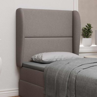 vidaXL Kopfteil Ohr Beige 80 x 23 x 6 cm Stoff