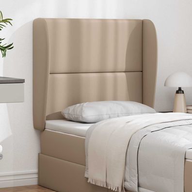 vidaXL Kopfteil Ohr Braun 80 x 23 x 6 cm PVC
